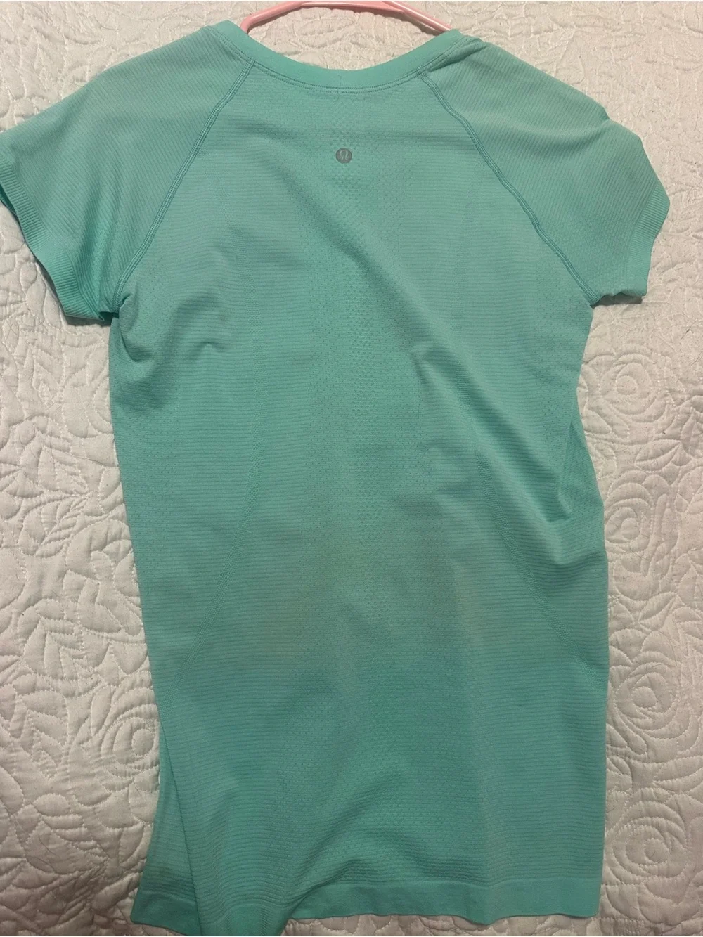 lululemon athletica Swiftly Short Sleeve 2.0 Waist Length in Mint Green